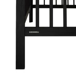 Kidsmill Pure Wood Bett Schwarz Gebürstet 60 X 120 Cm -Babywelt Verkauf pure wood zwart ledikant detail2 81af