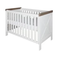 Kidsmill Savigno Babybett 60 X 120 Cm Grau Mit Kreuz