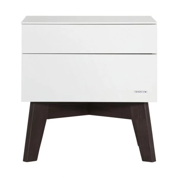 Kidsmill Sixties Nachttisch Mattweiß / Walnuss 1 Kidsmill Sixties Nachttisch Mattweiß / Walnuss