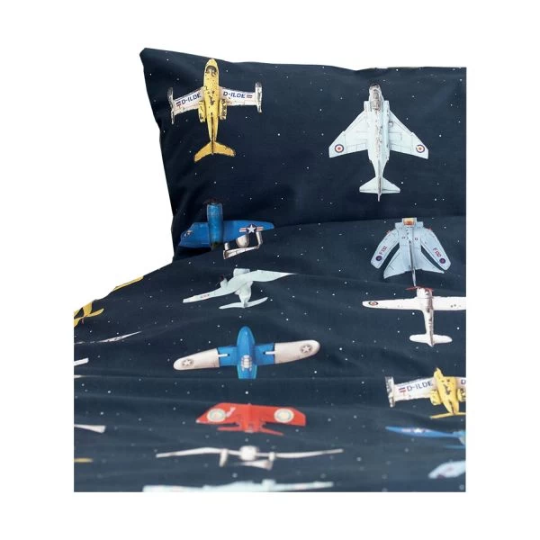 Studio Ditte Flugzeuge Bettdeckenbezug Dunkelblau 140 X 200 Cm 1 Studio Ditte Flugzeuge Bettdeckenbezug Dunkelblau 140 X 200 Cm