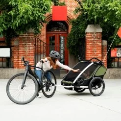 Thule Chariot Cab 2 Fahrradanhänger Cypres Green -Babywelt Verkauf thule chariot cab 2 fietskar cypres green 1 d6c3