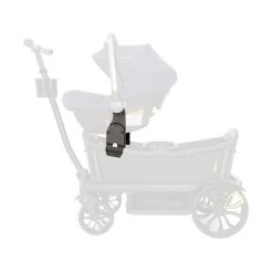 Veer Duo Kinderwagen Adapter Donkergrijs/ Zwart VG-SICS-2